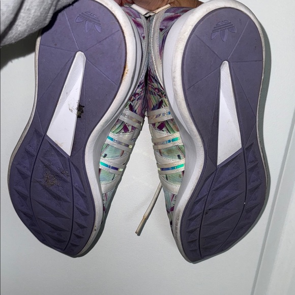 Adidas Abstract Purple and Blue Sneakers - Picture 4 of 6
